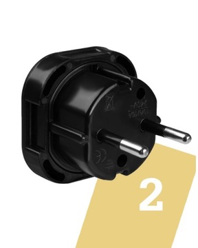 ADAPTER ZŁĄCZE AC WTYK PL PRZEJŚCIÓWKA WTYCZKA ANGIELSKA NA POLSKĄ