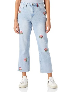 Desigual Dżinsy damskie Denim My Flo, niebieski,