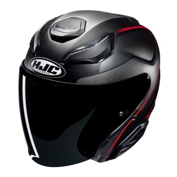 HJC F31 Ludi Черный/Красный XXL мотоциклетный шлем с открытым лицом