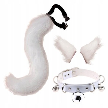 Faux Fur Kot Uszy Spinka do włosów Furry Wilczy