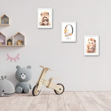 КАРТИНЫ ДЛЯ ДЕТСКОЙ КОМНАТЫ УКРАШЕНИЯ НАБОР ОРНАМЕНТОВ ПОСТЕРЫ 3 x А4