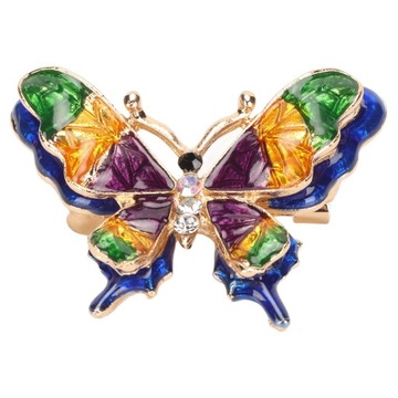 Женская брошь в элегантном стиле в форме бабочки