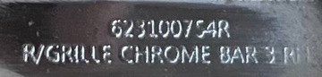 LIŠTA CHRÓM KOMPLET W MASKA RENAULT KOLEOS I 2016-2022 623100754R