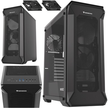 OBUDOWA GENESIS IRID 505 V2 MIDI TOWER ATX Z OKNEM