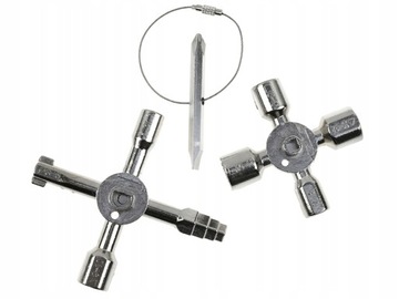 УНИВЕРСАЛЬНЫЙ КЛЮЧ ДЛЯ ЭЛЕКТРИЧЕСКИХ ШКАФОВ РАСПРЕДЕЛИТЕЛЬНЫХ КОРОБОК 10 В 1