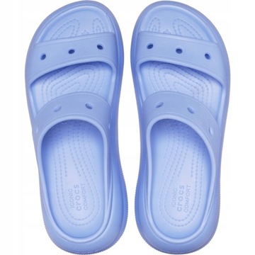 klapki damskie na platformie crocs chodaki lekkie wysokie 41,5 M8/W10