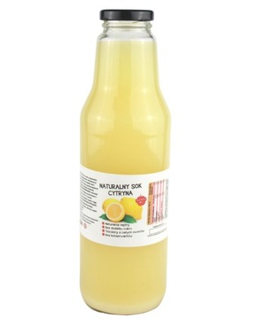 Sok z CYTRYNY 100% TŁOCZONY NATURAL NFC 700 ML