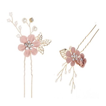 4 комплекта свадебных гребней с жемчугом для