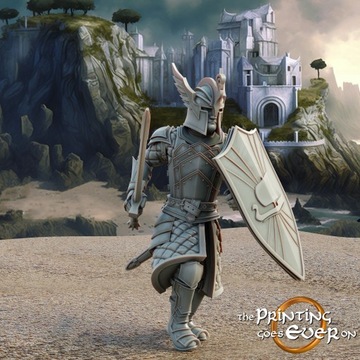 Swan Knight On Foot A The Printing Goes Ever On