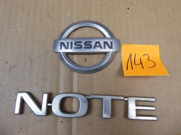 LOGO ZNAKY ZNAK KRYT ZADNÍ NISSAN NOTE