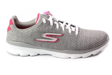 PÓŁBUTY SKECHERS 14088 SZARE SZNUROWANE TKANINA