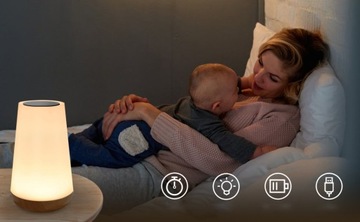 СЕНСОРНЫЙ СВЕТОДИОДНЫЙ НОЧНИК С ДИСТАНЦИОННЫМ УПРАВЛЕНИЕМ, ДИММИРУЕМОЙ, 13 ЦВЕТОВ ДЛЯ СПАЛЬНИ