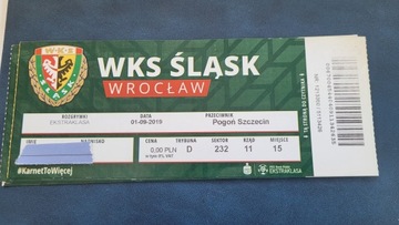 bilet Śląsk Wrocław - Pogoń Szczecin