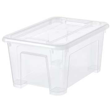 IKEA pojemnik z POKRYWKĄ pudełko SAMLA 5l