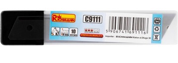 НОЖ ДЛЯ ОБОЕВ 18ММ С РЕЗИНОВЫМ ПОКРЫТИЕМ + ЗАПАСНЫЕ ЛЕЗВИЯ 10 шт.