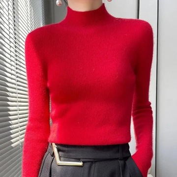 Autumn Winter Thick Knitted Sweater Women Fashion