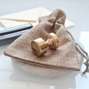 Штамп восковой 25мм ЛАТУНЬ с Вашим логотипом, текстом и графикой