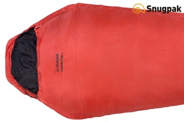 Легкий туристический спальный мешок Snugpak Mummy TRAVELPAK 1 — огненно-красный