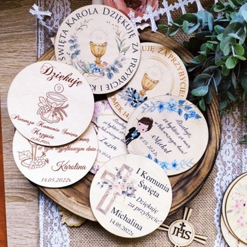 Магнит благодарственный подарок ПРИЧАСТЬЕ с принтом 10 шт.