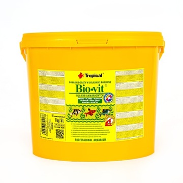 Tropical BIO-VIT Roślinny pokarm do karmienia ryb akwariowych 5L