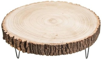 Plaster Drewna na Nóżkach Stroik Dekoracja 36 cm