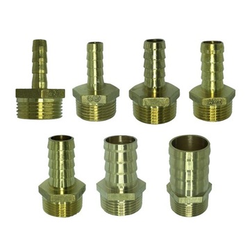 Латунный быстрый соединитель со шланговым соединением 3/4 x 8 мм.