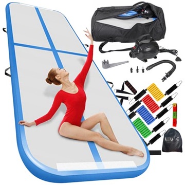 AIRTRACK 4M ŚCIEŻKA AKROBATYCZNA MATA GIMNASTYCZNA DMUCHANA + GRATIS