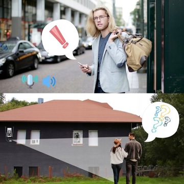 ДВОЙНАЯ НАРУЖНАЯ ПОВОРОТНАЯ IP WIFI FULL HD+ КАМЕРА 2 В 1 ДЛЯ МОНИТОРИНГА