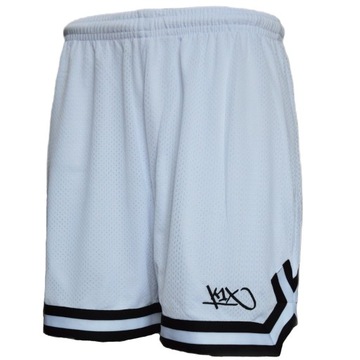 K1X Double-X Shorts Białe Męskie Spodenki na Trening Kosz - 6013698