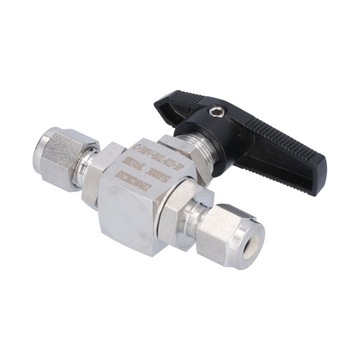 Шаровой кран из нержавеющей стали, 3-х частей, прямой, 1/4 стопа