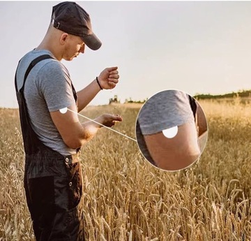 КРУГЛЫЕ ЗАЩИТНЫЕ НАШИВКИ ДЛЯ ДЫХАЮЩЕГО ДАТЧИКА, БЕЗОПАСНЫЕ ДЛЯ КОЖИ, 30 ШТ.