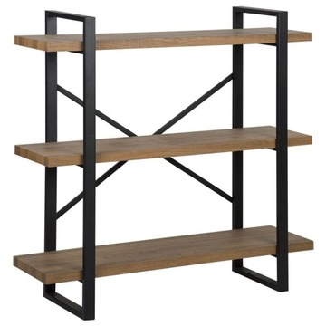 Regał 3 Półki Ciemne Drewno Timber Lumarko!