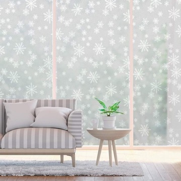 МАТОВАЯ ОКОННАЯ ФОЛЬГА СНЕЖИНКИ 44,5х200см