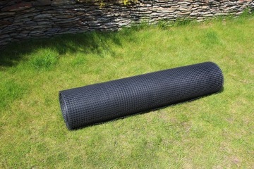 ЗАБОР ДЛЯ ПТИЦЫ, кур, ПЛАСТИКОВАЯ СЕТКА ПВХ, ЧЕРНАЯ, 1,2х25