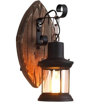Retro Lampa Ścienna Ogrodowa Latarnia Ogrodowa