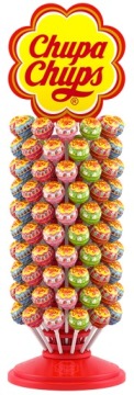 Леденцы CHUPA CHUPS в форме черепа шипучие клубника-лайм 45х15г