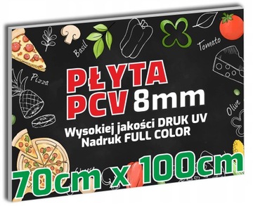 TABLICA REKLAMOWA Płyta PCV 8mm SZYLD 70x100 cm