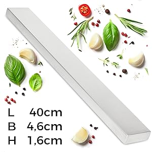 Магнитная полоса, самоклеящаяся ножевая планка с липкой лентой, 40 см.