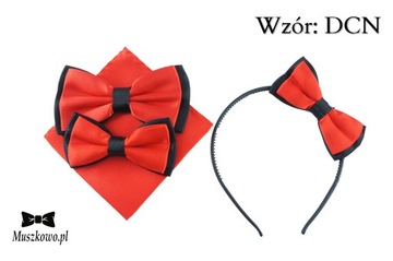 Zestaw Szelki męskie i dziecięce w paski + muszki