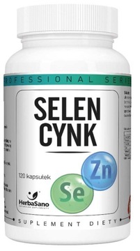 HerbaSano SELEN CYNK l-selenometionina 120kapsułek