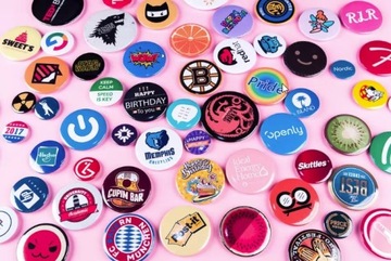 MASZYNKA PRASA DO PRZYPINEK BUTTONÓW PINÓW PINSÓW ZESTAW 100 szt 58 mm