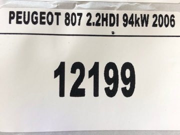 PEUGEOT 807 PHEDRA PŘÍSTROJOVÁ DESKA BUDÍKY KRYT SLOUPCE