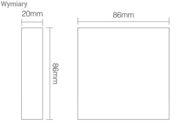 CCT 4-зонная стеновая панель 2xAAA B2 белая