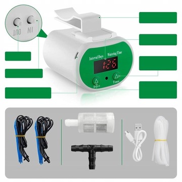 АВТОМАТИЧЕСКАЯ ЛЕЙКА ДЛЯ ПОЛИВА САДА СИСТЕМА ОРОШЕНИЯ USB НАБОР