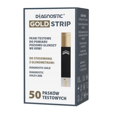 DIAGNOSTIC GOLD 50 sztuk PASKI POMIAR GLUKOZY