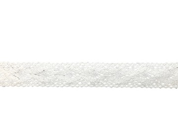 Koronka bawełniana 4,5m biała FS111-02