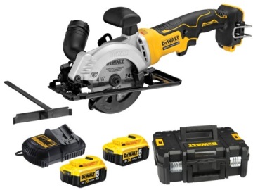 Пила циркулярная 18В 115мм 2х5Ач DEWALT DCS571P2