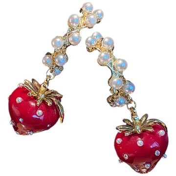 PERŁOWE KOLCZYKI DROP FRUIT GIRL WKOLCZYK