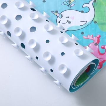 MATA ANTYPOŚLIZGOWA DO KĄPIELI WANNY ŁAZIENKOWA DINOZAURY 100X40 MAT-DIN