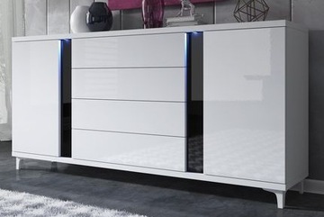 Современный комод MARCO 180 / 2 цвета LED глянец!